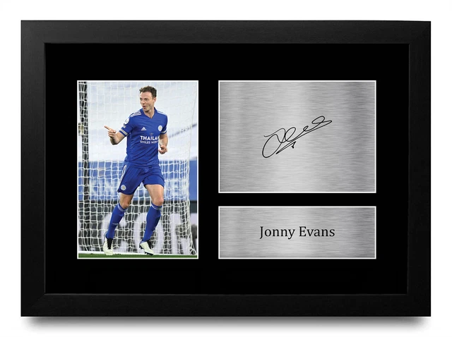 Jonny Evans Leicester City Gifts Printed Autograph Picture for Football Fans