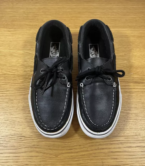 WOMEN S VANS LEATHER Zapato Del Barco Shoes Boat Deck Shoes UK Size 5 18.00 PicClick UK