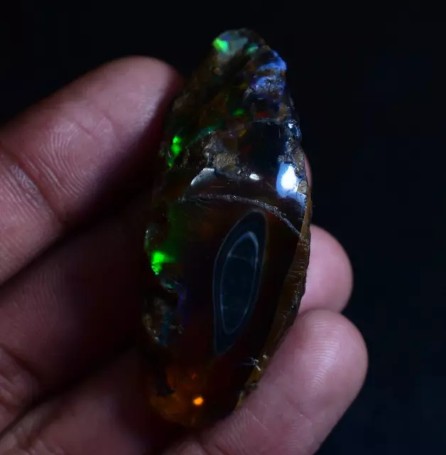 Beautiful Natural Ethiopian Opal Raw, Multi Fire Big Opal Rough 99.50 Ct OOP-309