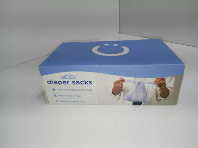 Disposable Diaper Sacks, Lavender Scent, Easy-To-Tie, Pet Waste Bags, 200 count*