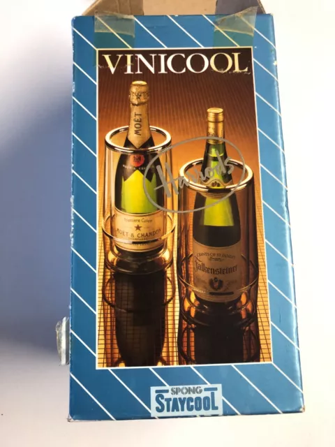 Vintage Harrods Ice Bucket Stylish Retro Wine Cooler By Vinicool 1970s Boxed