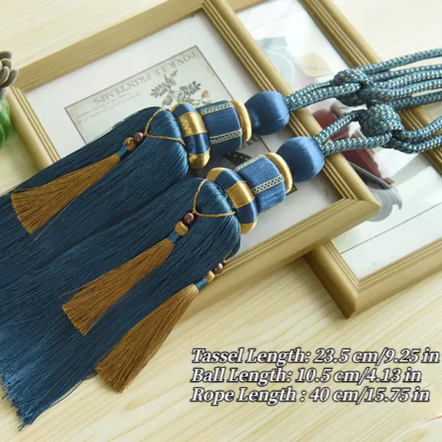 1 Pair Hanging Ball Curtain Holder Bandage Drape Tassel Tieback Buckle Accessory