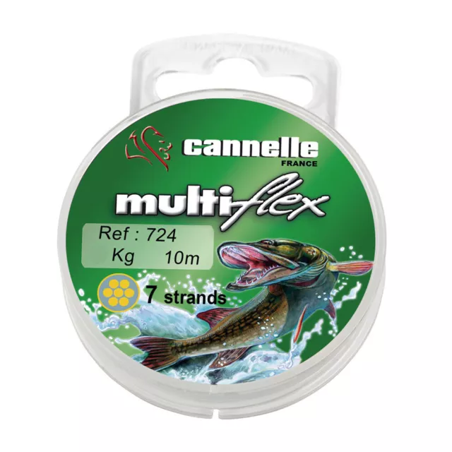 VMC Cannelle Multiflex 7strands (10m) Stahlvorfach 3kg 5kg, 7kg, 9kg, 12kg Hecht