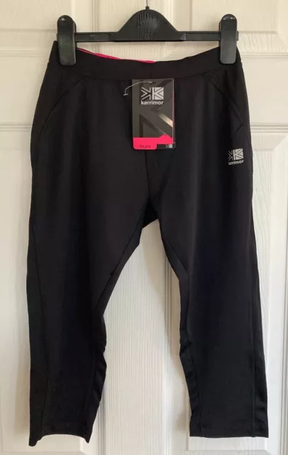 BNWT Karrimor Black Capri Running Leggings Size S (10)