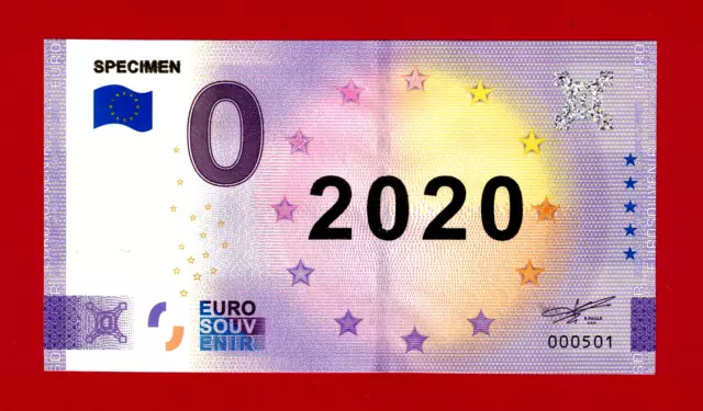 ULTRARARE ZERO Euro Souvenir Specimen Note 2020 Low Serial 000XXX Only 4k Issued