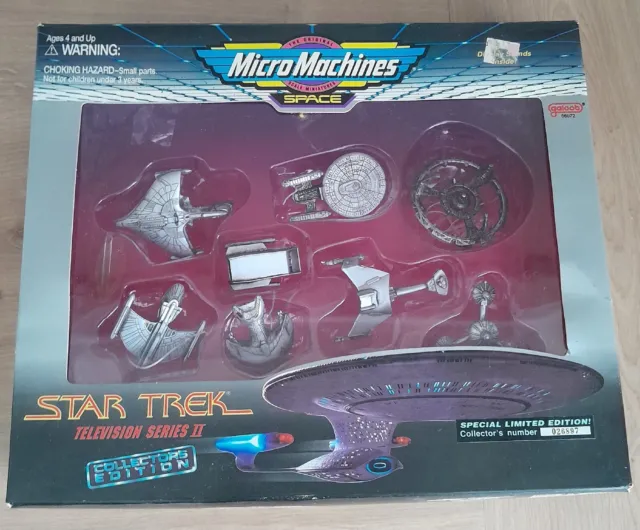 Vintage Galoob 1995 Micro Machines Star Trek Television Series 2 Collectors Set