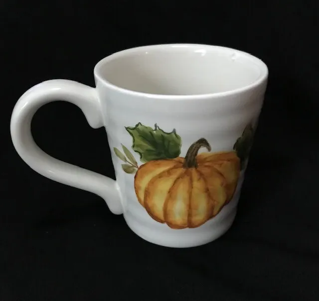 Pumpkins Mug Maxcera Ceramic Autumn Coffee Tea Oversize 22 ounce capacity NEW!