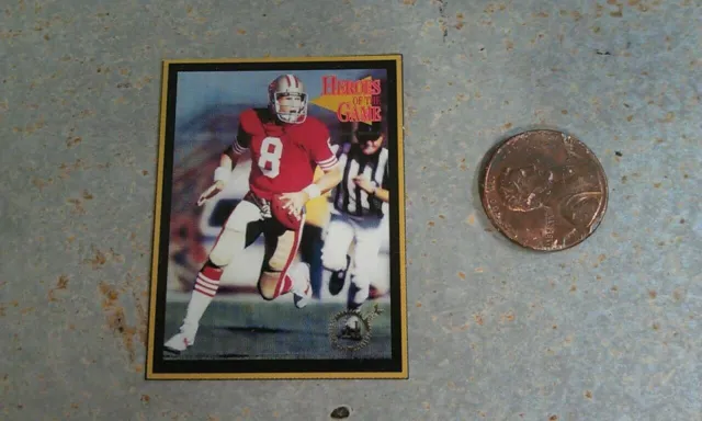 Steve Young SF 49ers NFL RARE Heroes of the Game HOG MID SIZE Oddball