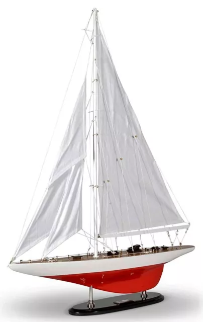 America's Cup Ranger 1937 J Boat Yacht Wood Model 25.6" Fully Assembled Sailboat