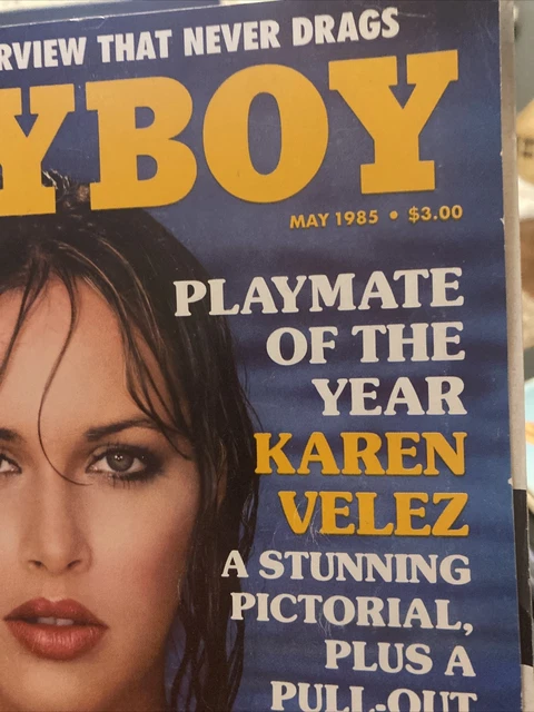 PLAYBOY US MAY 1985 KAREN VELEZ POSTER Vanity BOY GEORGE Kathy Shower £