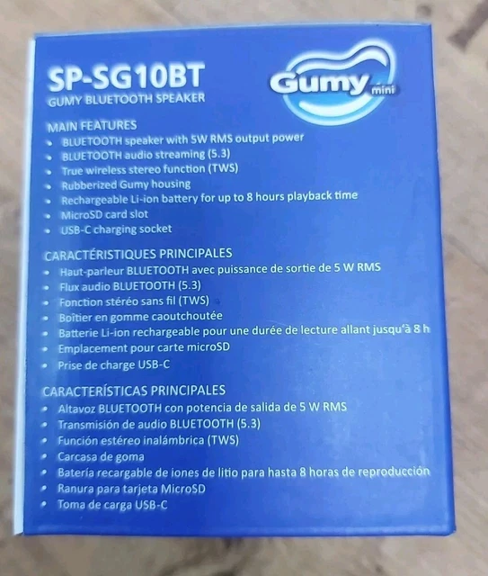 GUMY MINI BLUETOOTH Speaker Blue Brand New £10.00 PicClick UK