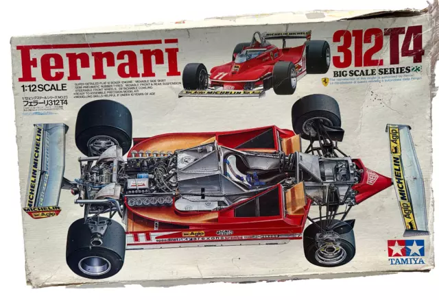 Tamiya 1/12 scale Ferrari 312T3 Boxed. Big Scale- For Completion or Spares