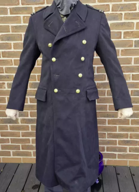 WW2 British Royal Navy Officers Great Coat sub lieutenant, with provenance