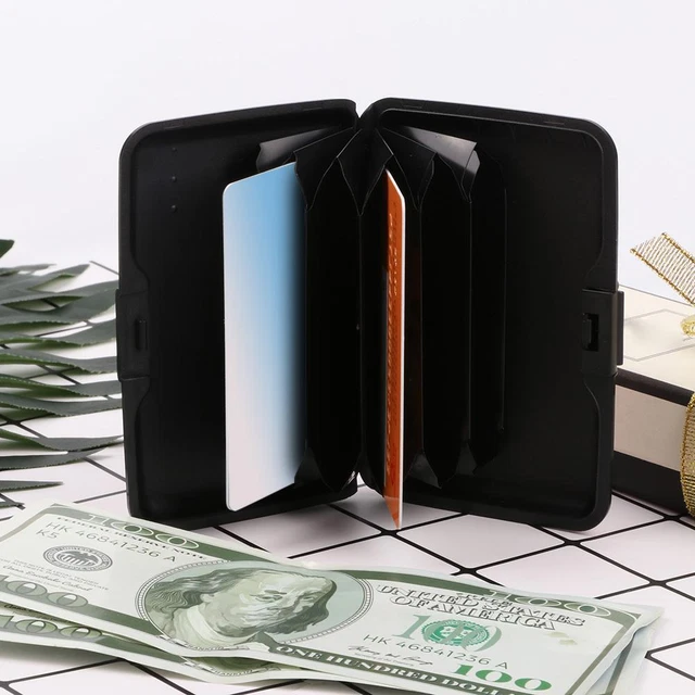 SCATOLA BIGLIETTI DA visita donna stampa a colori RFID antifurto tasca