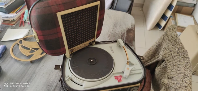 Valisette Tourne-disque Claude - Années 1950/60 - À Restaurer Ou Déco