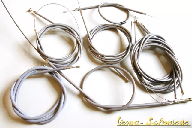 VESPA Seilzugkit Set Seilzüge PTFE - PX alt - Seilzug Gang Kupplung Bremse ...