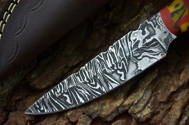 Custom 8.3"OAL Hand Forged Damascus Steel Hunting Knife Handmade (Z517) 4