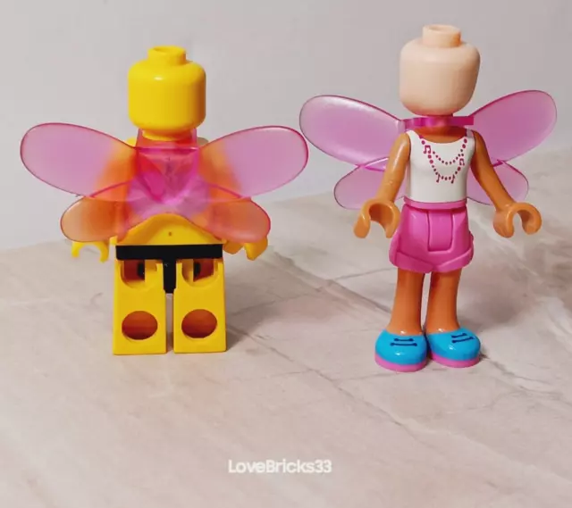 New LEGO Wings Pink Translucent Butterfly Fairy FITS LOOSE ON FRIENDS See Thru