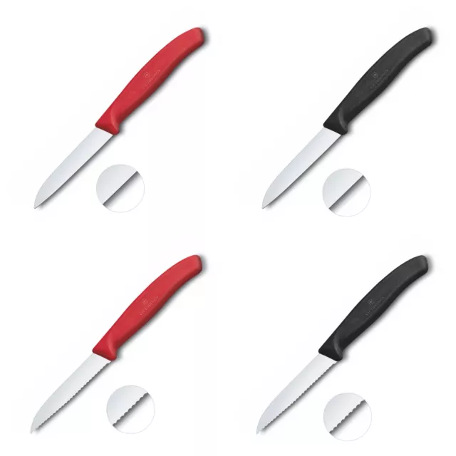 VICTORINOX 2/4/6er Set Gemüsemesser Obstmesser Küchenmesser Messer gerade Klinge