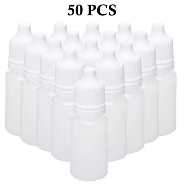 10/20/50 Pcs 10ML Empty Plastic Squeezable Dropper Bottles for Liquid