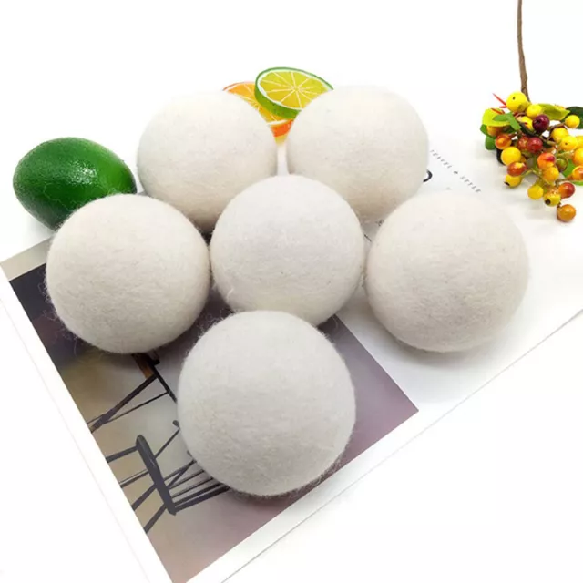 5 Wool Dryer Balls Organic Wool Natural Laundry Fabric Softener Premium Reusa SN