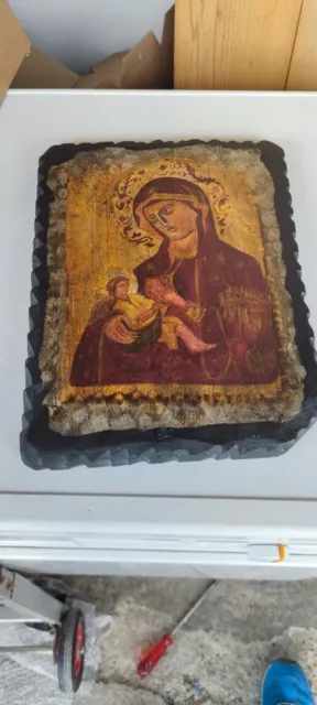 Heiligen Bild ikone Holz Maria