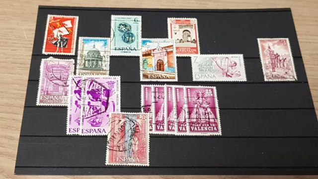 Konvolut / Lot 14- alte Briefmarken aus Spanien - Espagna Correos