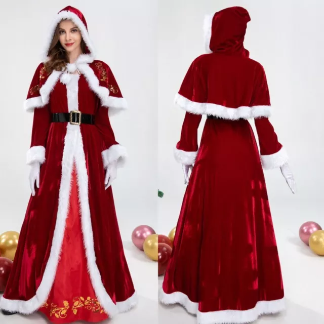Socks Santa Claus Cosplay Costume Hat Women Evening Dress  Photo Props