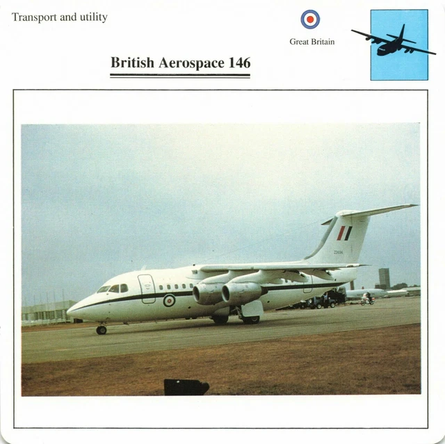 British Aerospace BAE 146 Transport & Utility Flugzeuge Kampfflugzeuge Sammlerclub