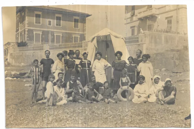 Castiglioncello (Livorno)- I Bagni Di Mare, 1912. Splendida Fotografica