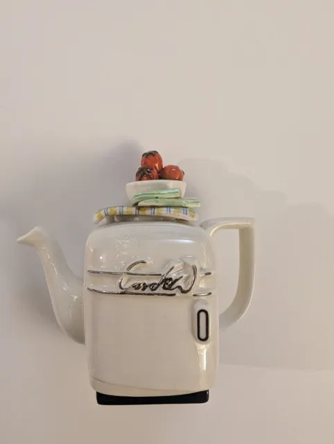 Rare Vintage Paul Cardew Refrigerator Fridge Mini Ceramic Teapot Made in England