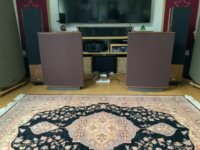 QUAD ESL63 ELECTROSTATIC speakers rosewood tops rebuilt