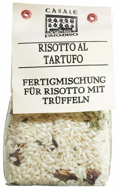 Risotto al tartufo, mit Trüffelstücken, kleiner Luxus schnell zubereitet