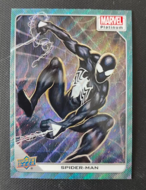 2023 Upper Deck Marvel Platinum  Spiderman Blue Surge #83 SP Refractor