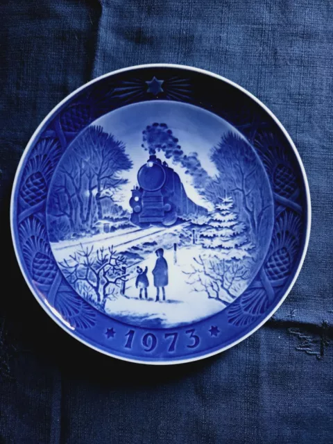 1973 Porcellana Royal Copenhagen Piatto Natale  nic-