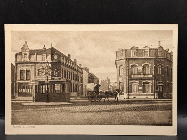 AK Postcard Postcard Feldpost Henin-Lietard Officer Casino AK Postcard Postcard Feldpost Henin-Lietard Officer Casino