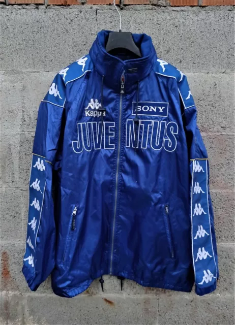 JUVENTUS KAPPA SONY Vintage 90 s Wind Jacket Official Giacca Anti