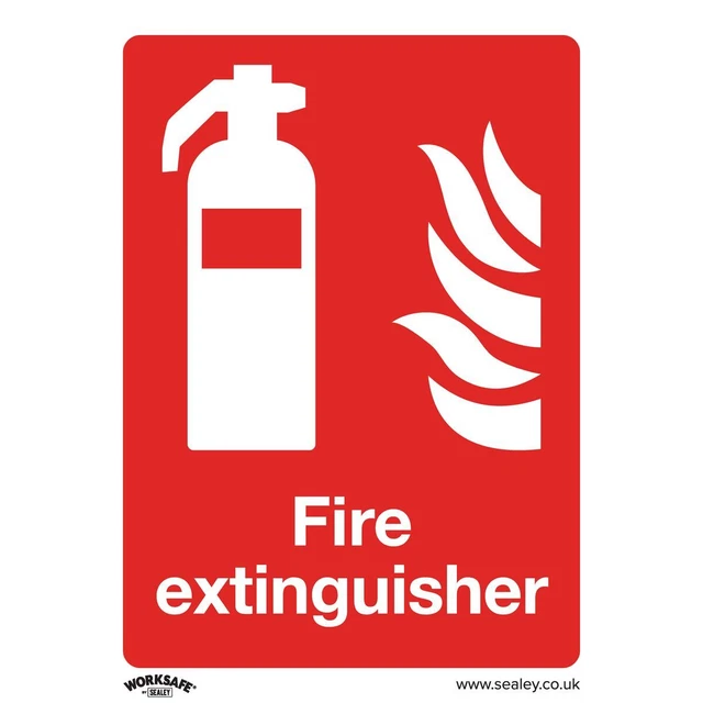 Sealey SS15P1 Interdit Sécurité Signe - Feu Extincteur - Rigide Plastique