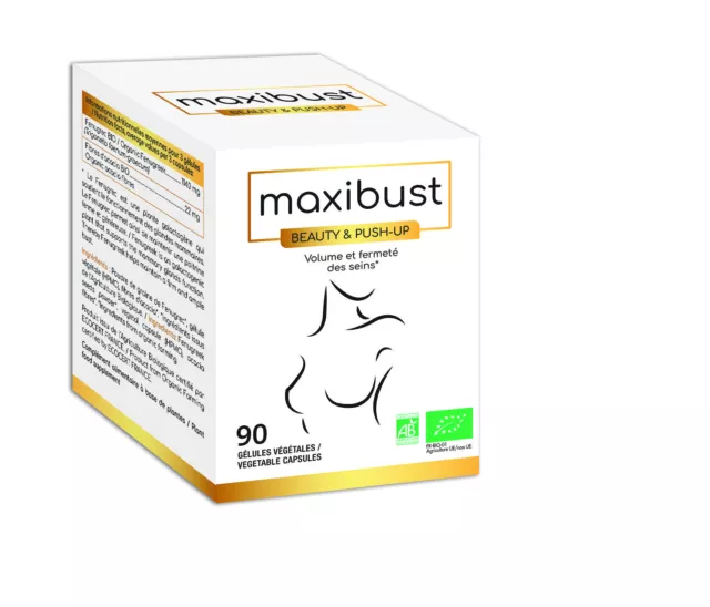 Maxibust Beauty & Push-Up Gélules BIO Volume et Fermeté Tonifie le Buste