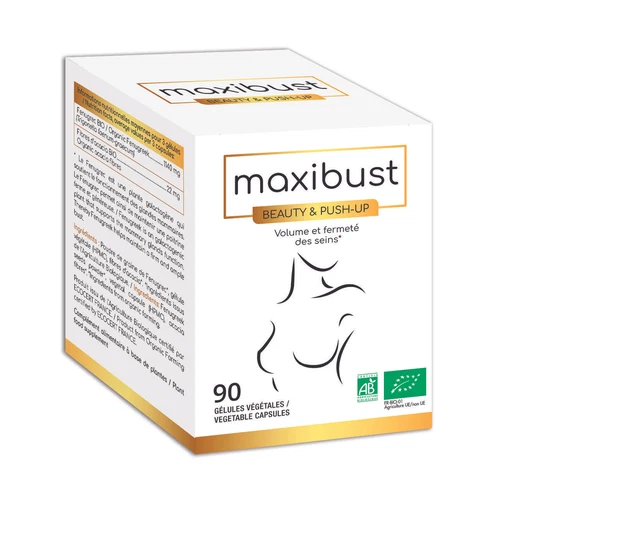 Maxibust Beauty & Push-Up Gélules BIO Volume et Fermeté Tonifie le Buste