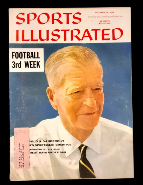 Vintage Sports illustrated October 15 1956 Football 3rd Week  Rolex Print Ad