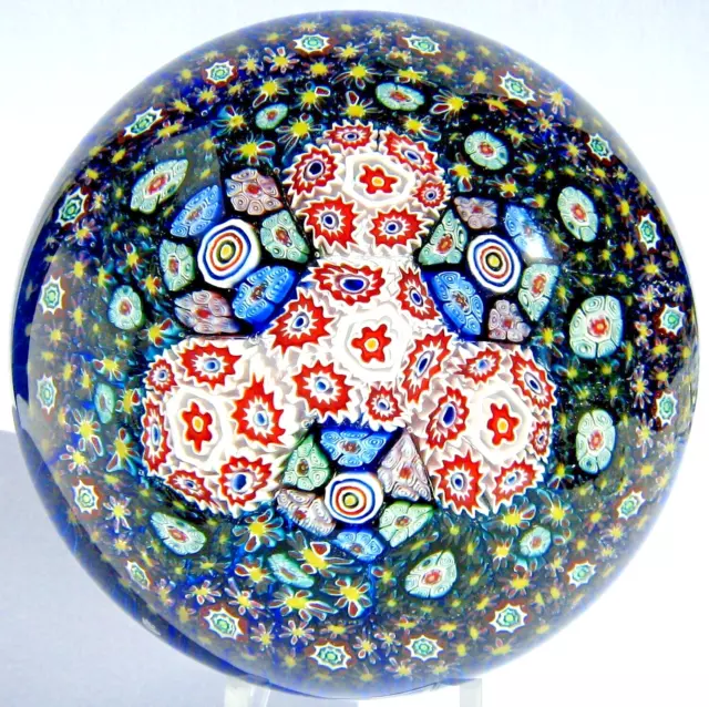 Briefbeschwerer Paperweight MURANO Millefiori Pattern, Super Magnum!