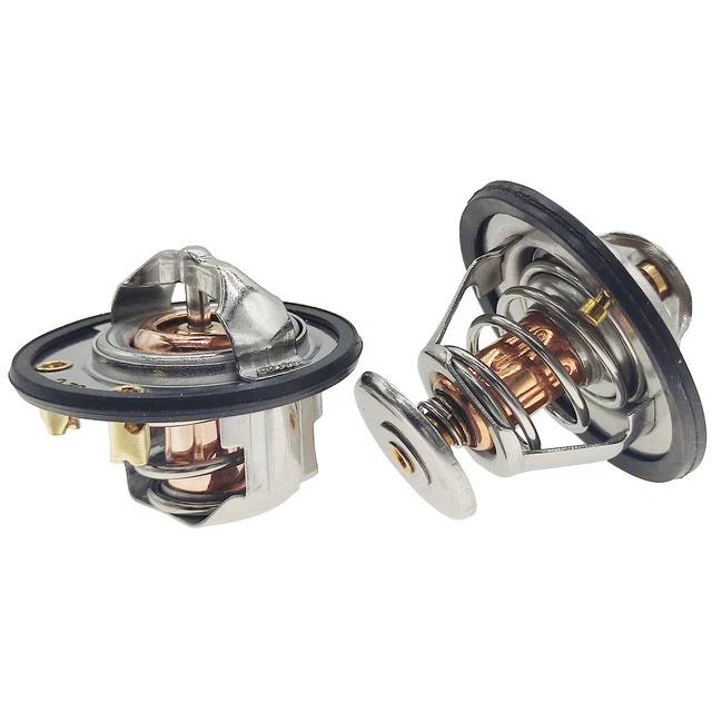 185°F & 180°F Thermostat Front & Rear Kit Pair for GM Pickup Duramax GMC 6.6L