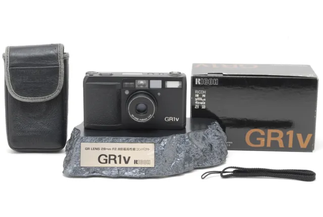 LCD Works [TOP MINT In Box] Ricoh GR1V GR 1V Black Film Camera From JAPAN