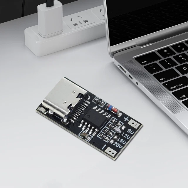 Modulo Trigger USB-C PD/QC/AFC 3 Pezzi – Uscita Fissa 5V/9V/12V/15V/20V Con Interruttore DIP, Perfetto Per Progetti DIY E Ricarica Rapida