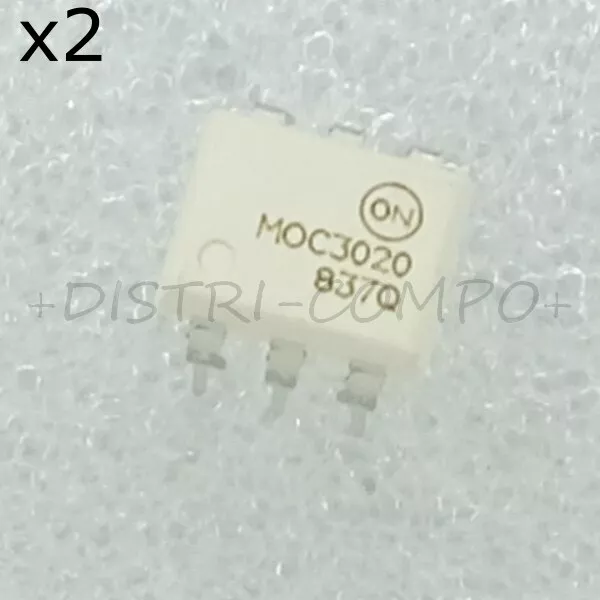 MOC3020M optocoupleur DIP-6 E/S triac 400V ONS RoHS (lot de 2)