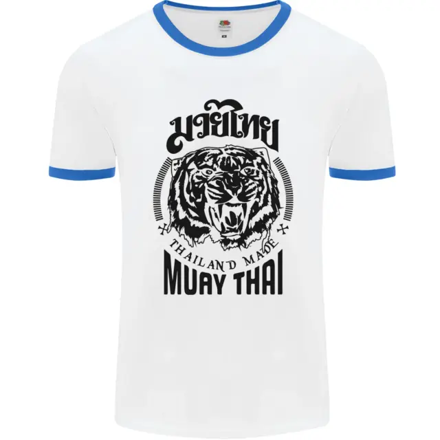 Maglietta Muay Thai Fighter Warrior MMA Arti Marziali da uomo bianco 3