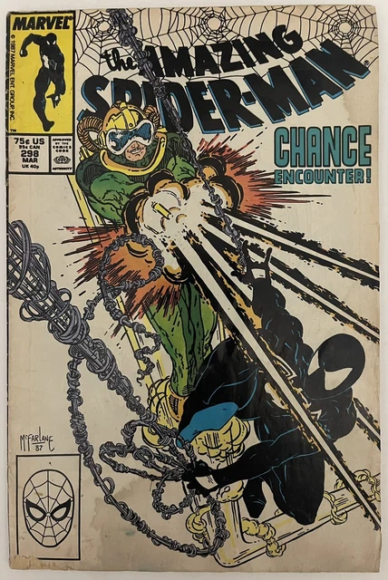 amazing spider`man #298 24pc 1988 1st eddie brock venom todd mcfarlane first key