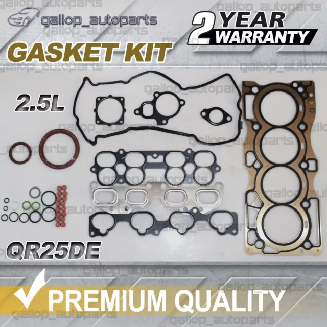 VRS Cylinder Head Gasket Set Fit for Nissan QR25DE Xtrail X-Trail T30 2.5L 01-07