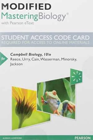 Modified Mastering Biology with Pearson eText -- Standalone Access Card -- for C